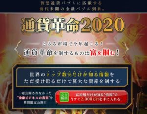 水谷悠一|通貨革命2020は詐欺なのか?本当に稼げるのか?