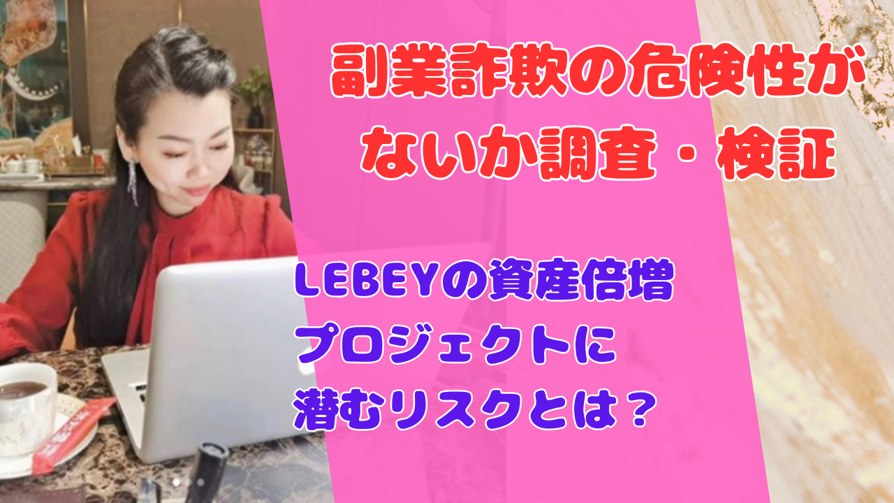 LEBEYの資産倍増プロジェクトに潜むリスクとは？