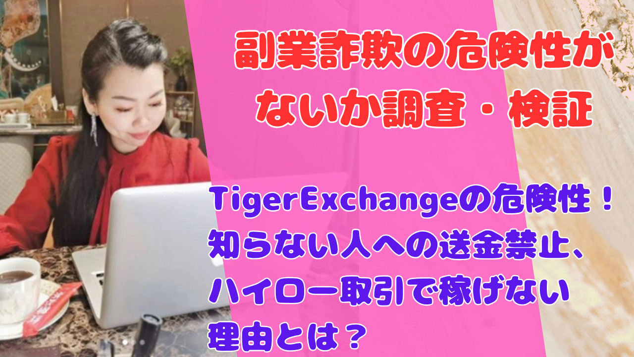 TigerExchangeの危険性！知らない人への送金禁止、ハイロー取引で稼げない理由とは？